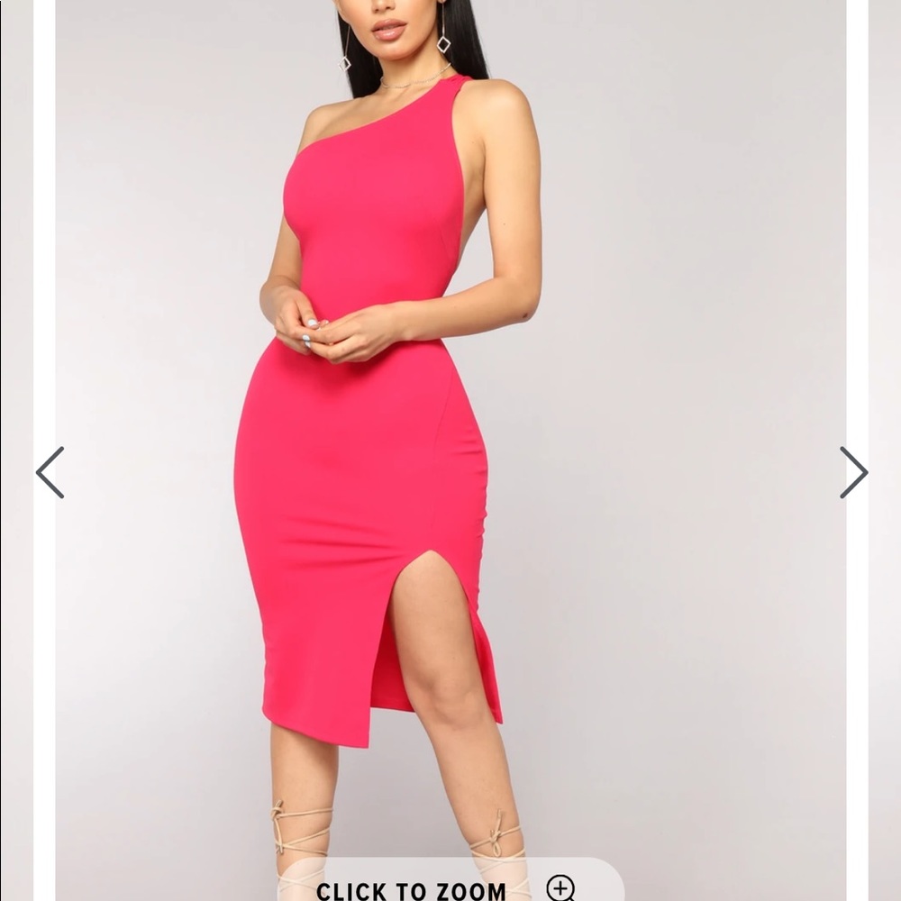 Fashion Nova one shoulder dress xs NWT